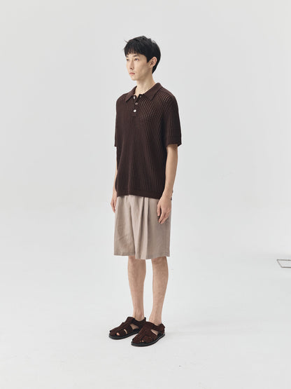 Knitted Polo Shirt