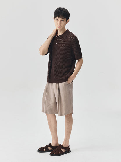 Knitted Polo Shirt