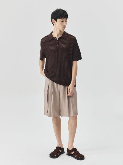 Knitted Polo Shirt