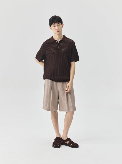 Knitted Polo Shirt