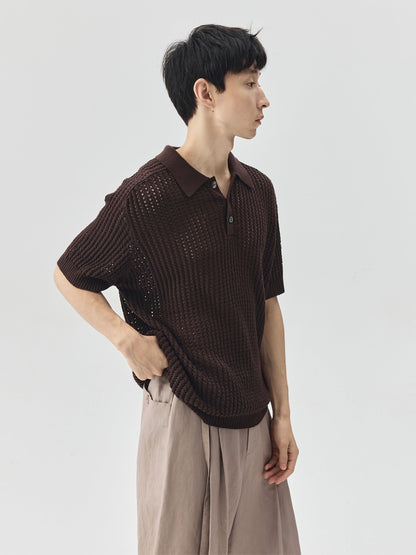 Knitted Polo Shirt