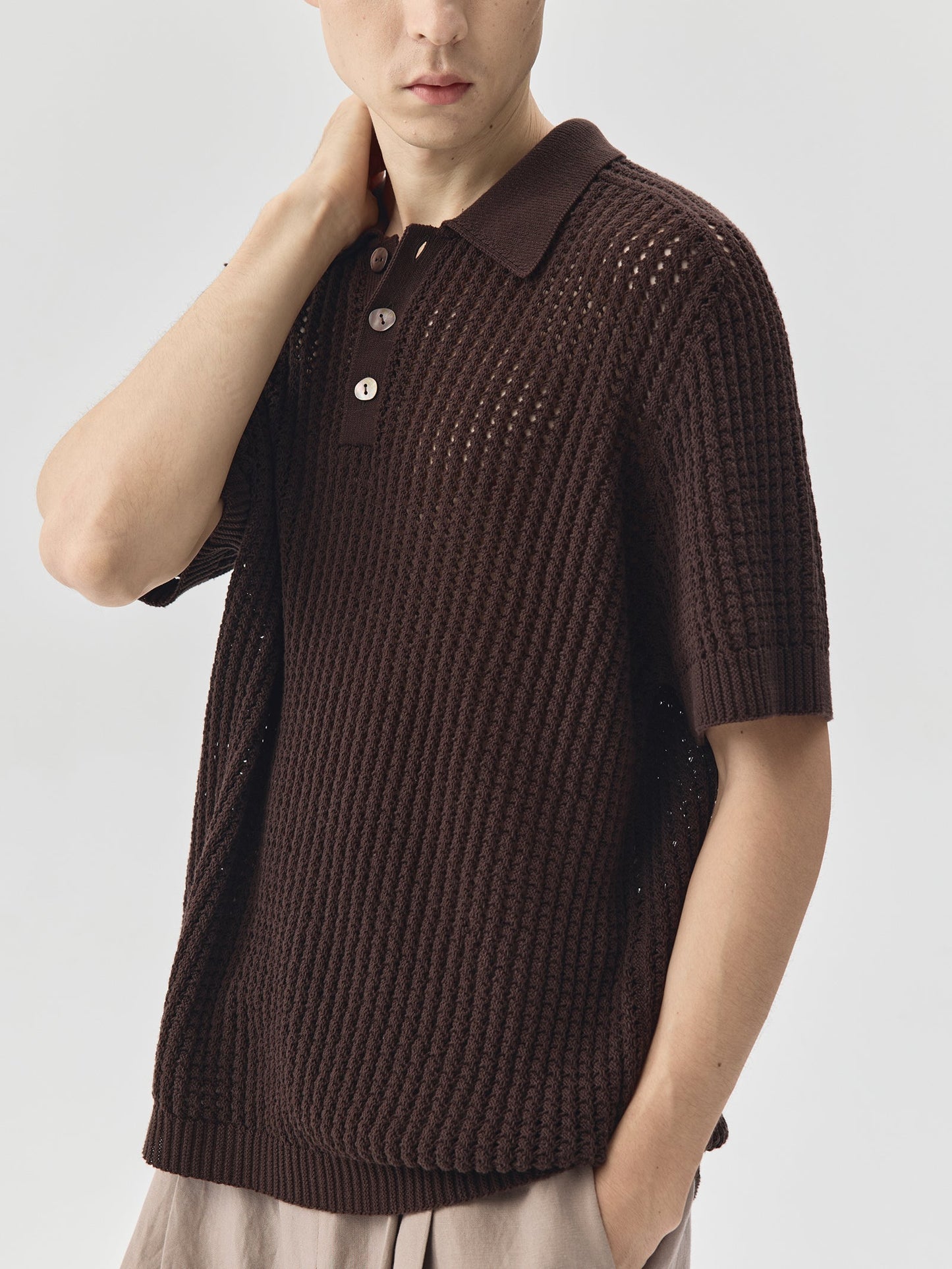 Knitted Polo Shirt