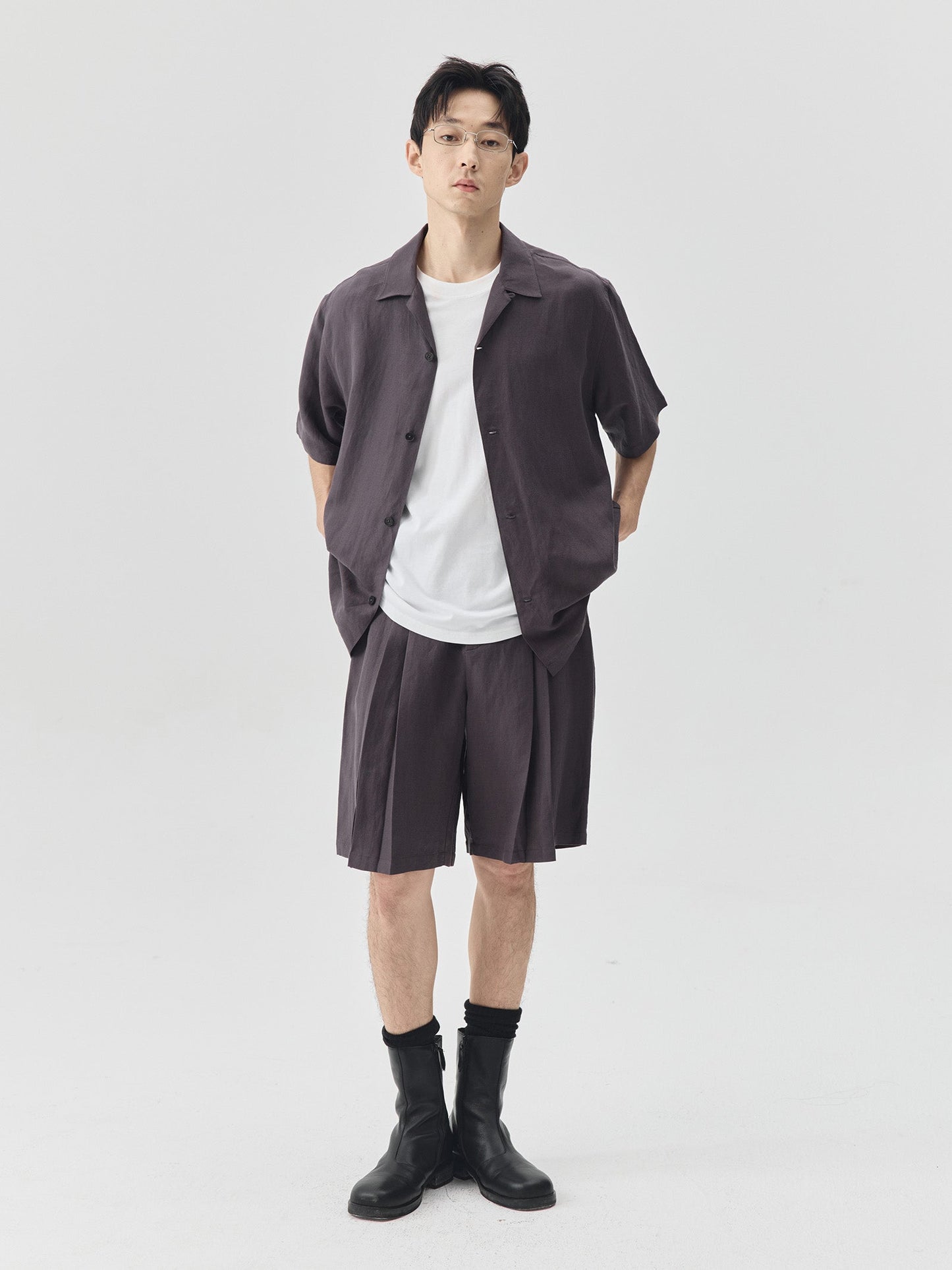 Classic Linen Knee-length Pants