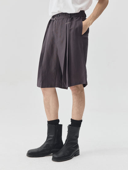 Classic Linen Knee-length Pants