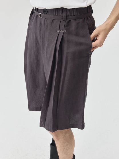Classic Linen Knee-length Pants