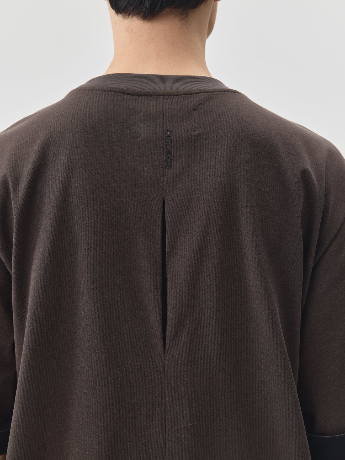 Splicing Sleeves Back Logo T-shirt