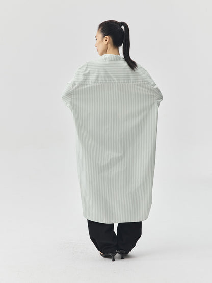 Summer Tone Stripes Long Shirt