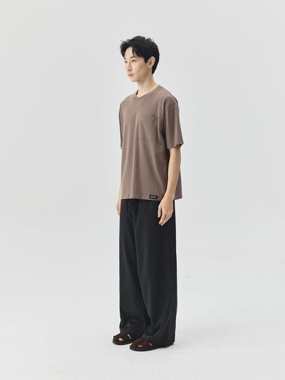 Solid Pocket Short-Sleeve T-Shirt