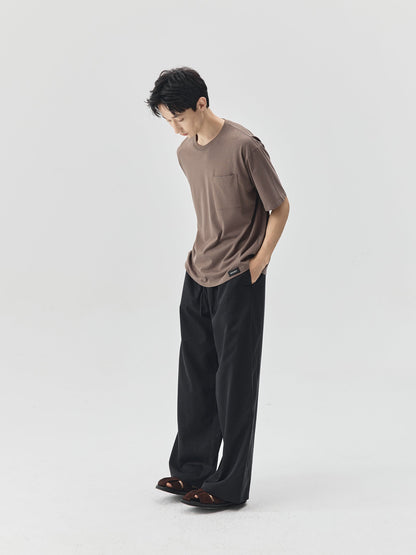 Solid Pocket Short-Sleeve T-Shirt