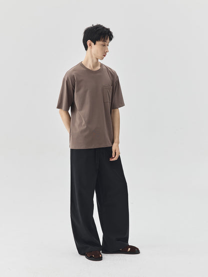 Solid Pocket Short-Sleeve T-Shirt