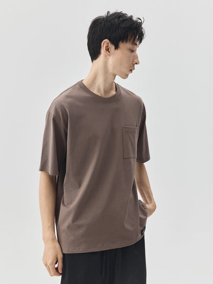 Solid Pocket Short-Sleeve T-Shirt