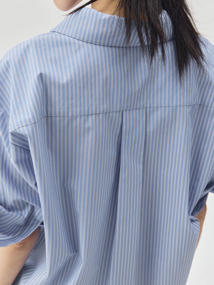 Folding Sleeves Navy Style Shirt