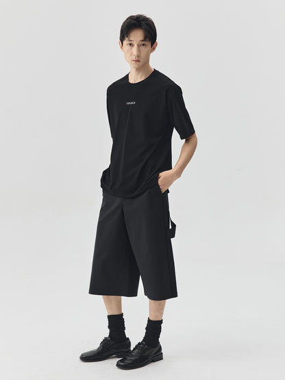 Slogan Print Boxy-Fit T-Shirt