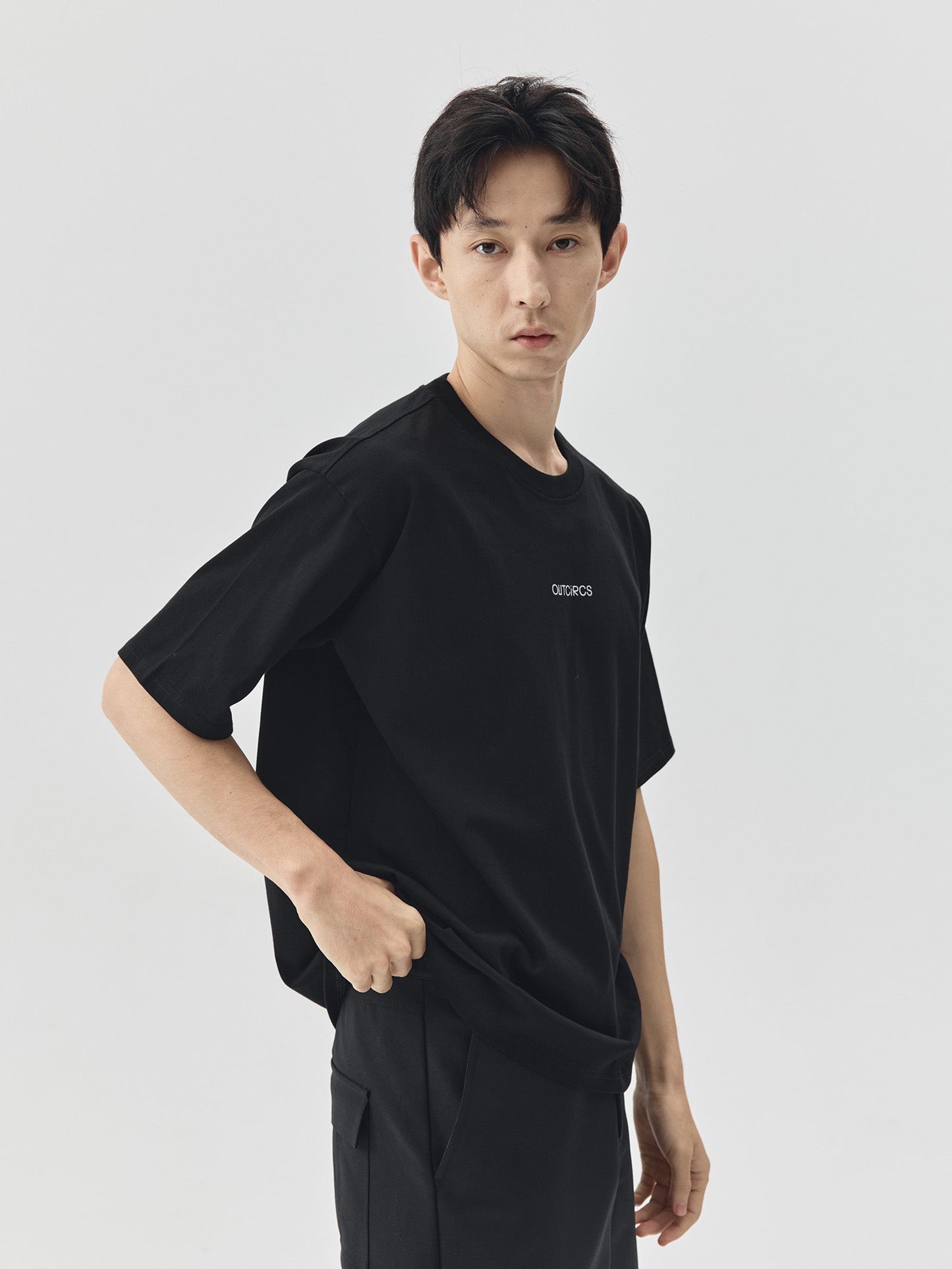 Slogan Print Boxy-Fit T-Shirt