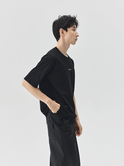 Slogan Print Boxy-Fit T-Shirt