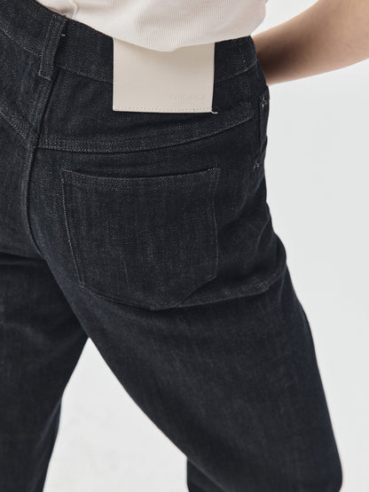 Folding Hem Raw Denim Jeans
