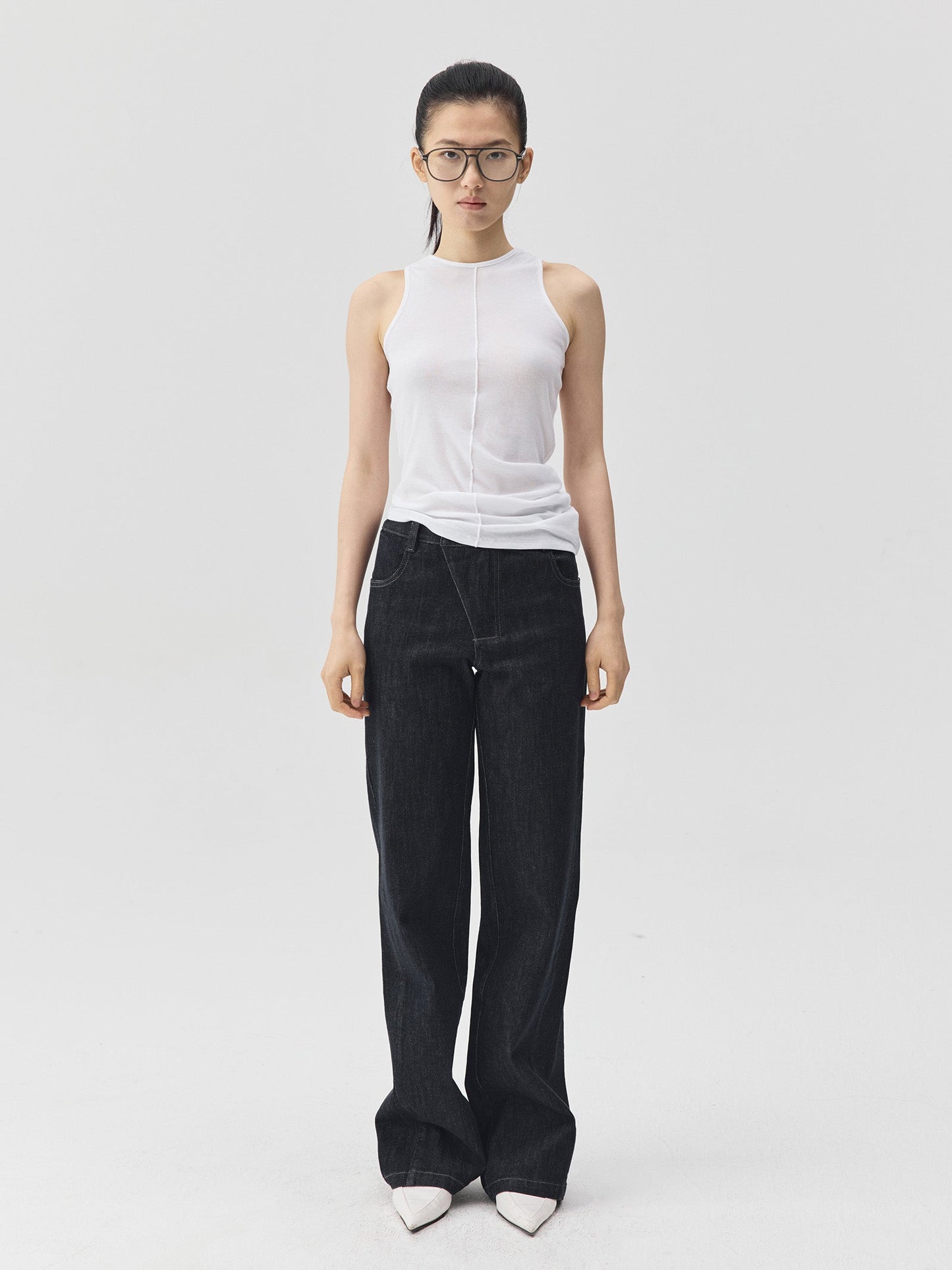 3D Form Raw Denim Jeans