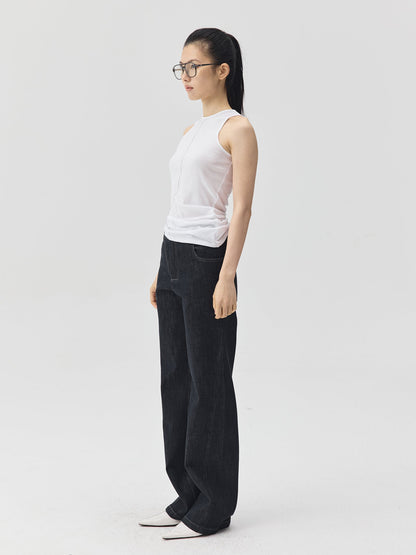 3D Form Raw Denim Jeans