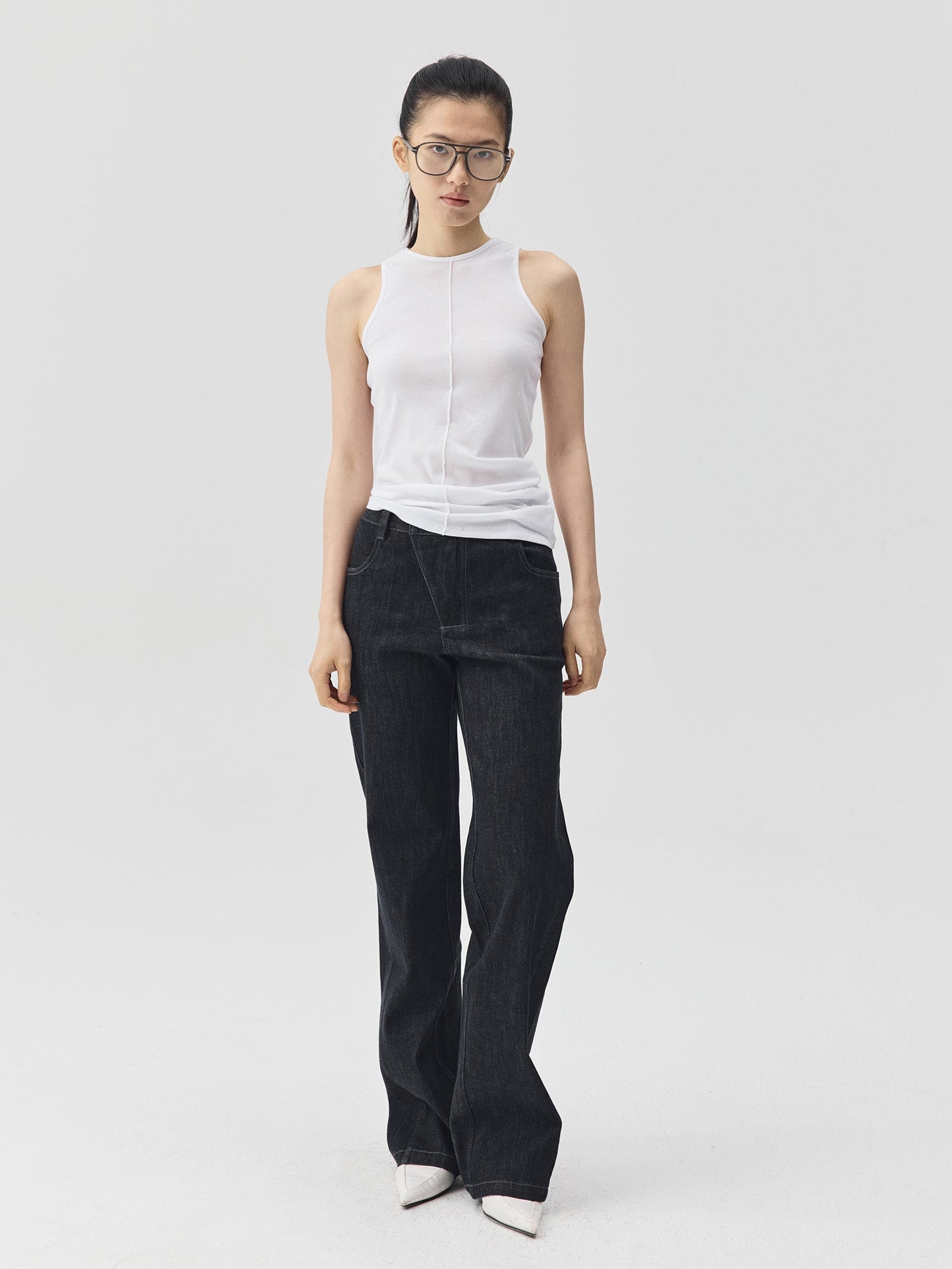 3D Form Raw Denim Jeans