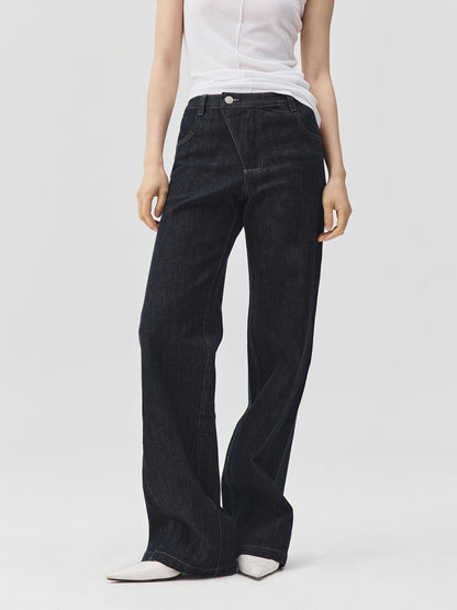 3D Form Raw Denim Jeans
