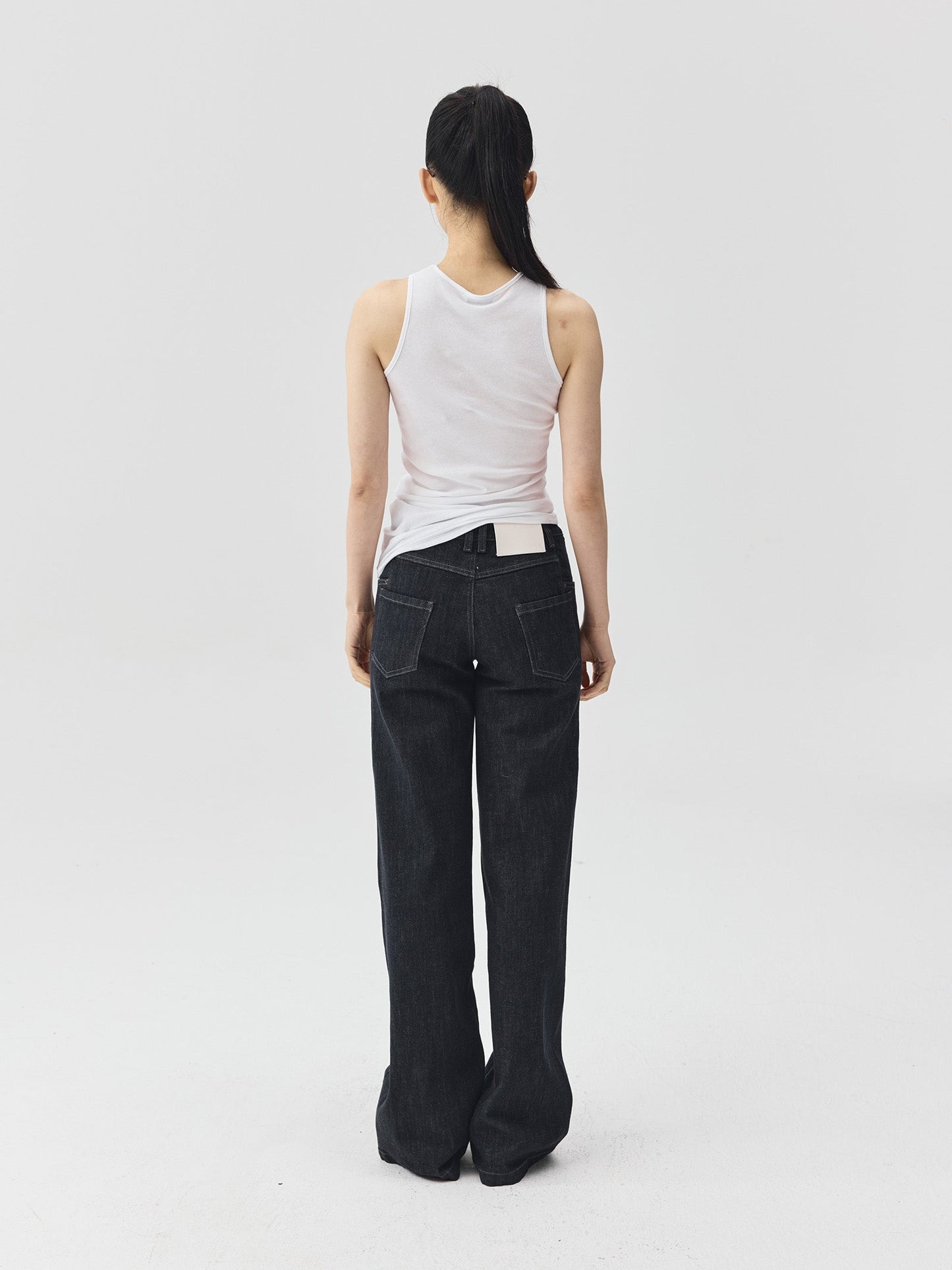 3D Form Raw Denim Jeans