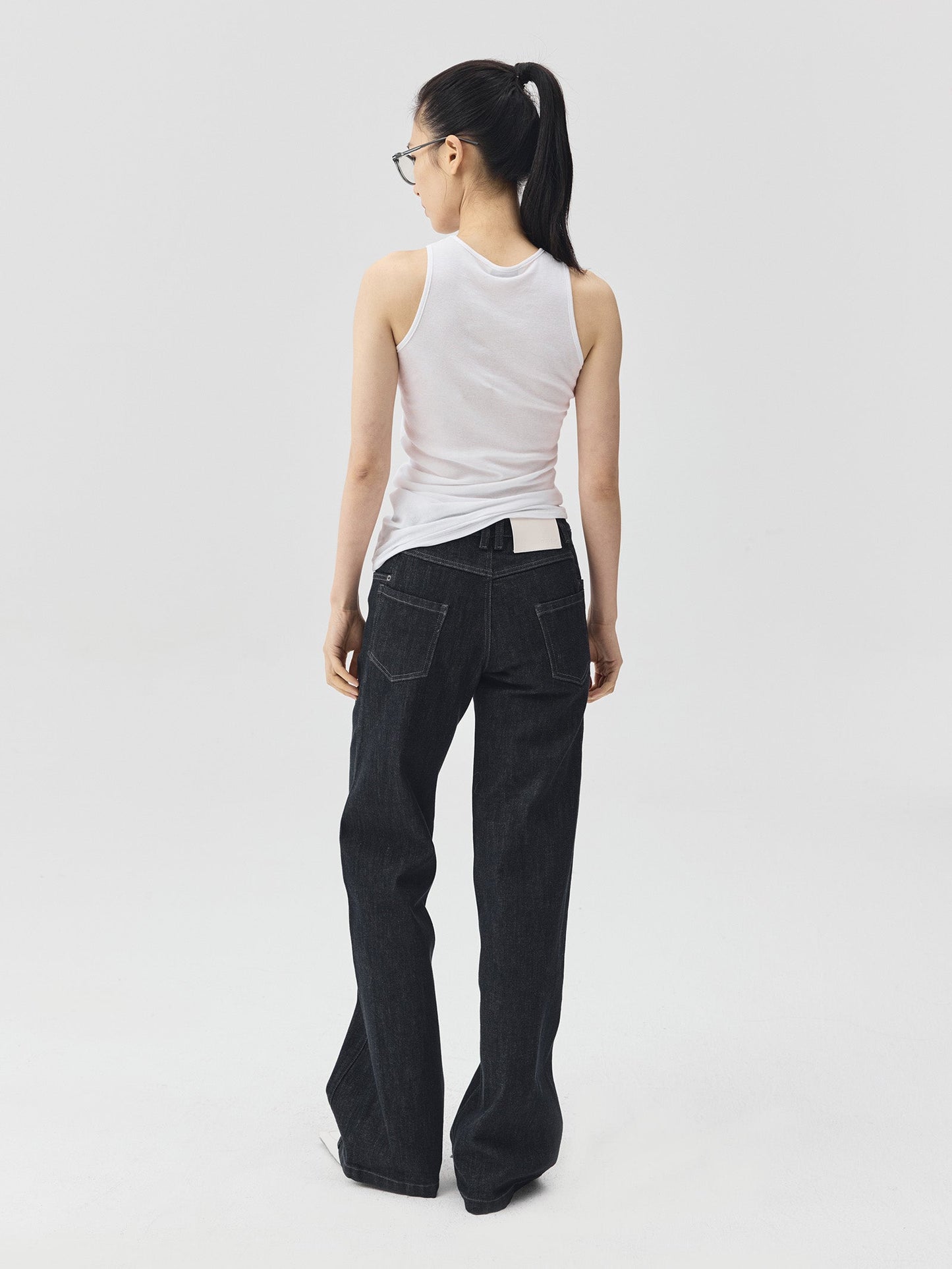 3D Form Raw Denim Jeans