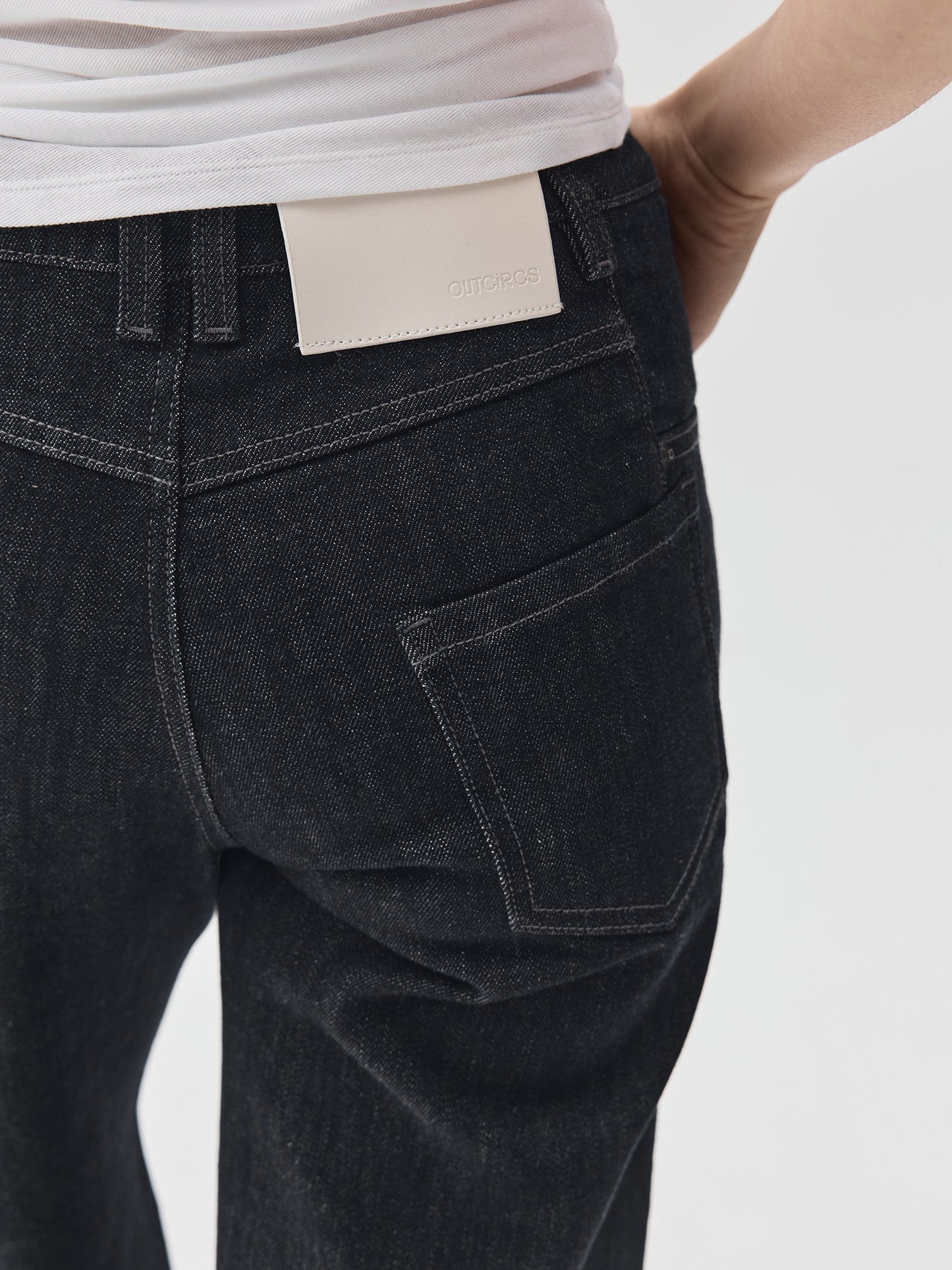 3D Form Raw Denim Jeans