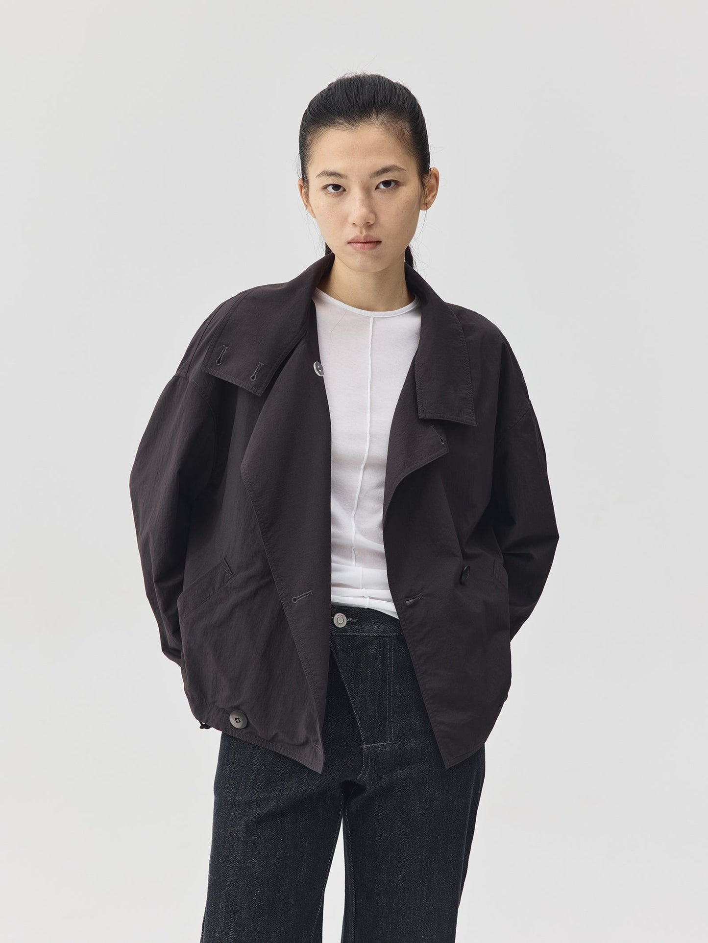 Double Breasted Cropped Jacket