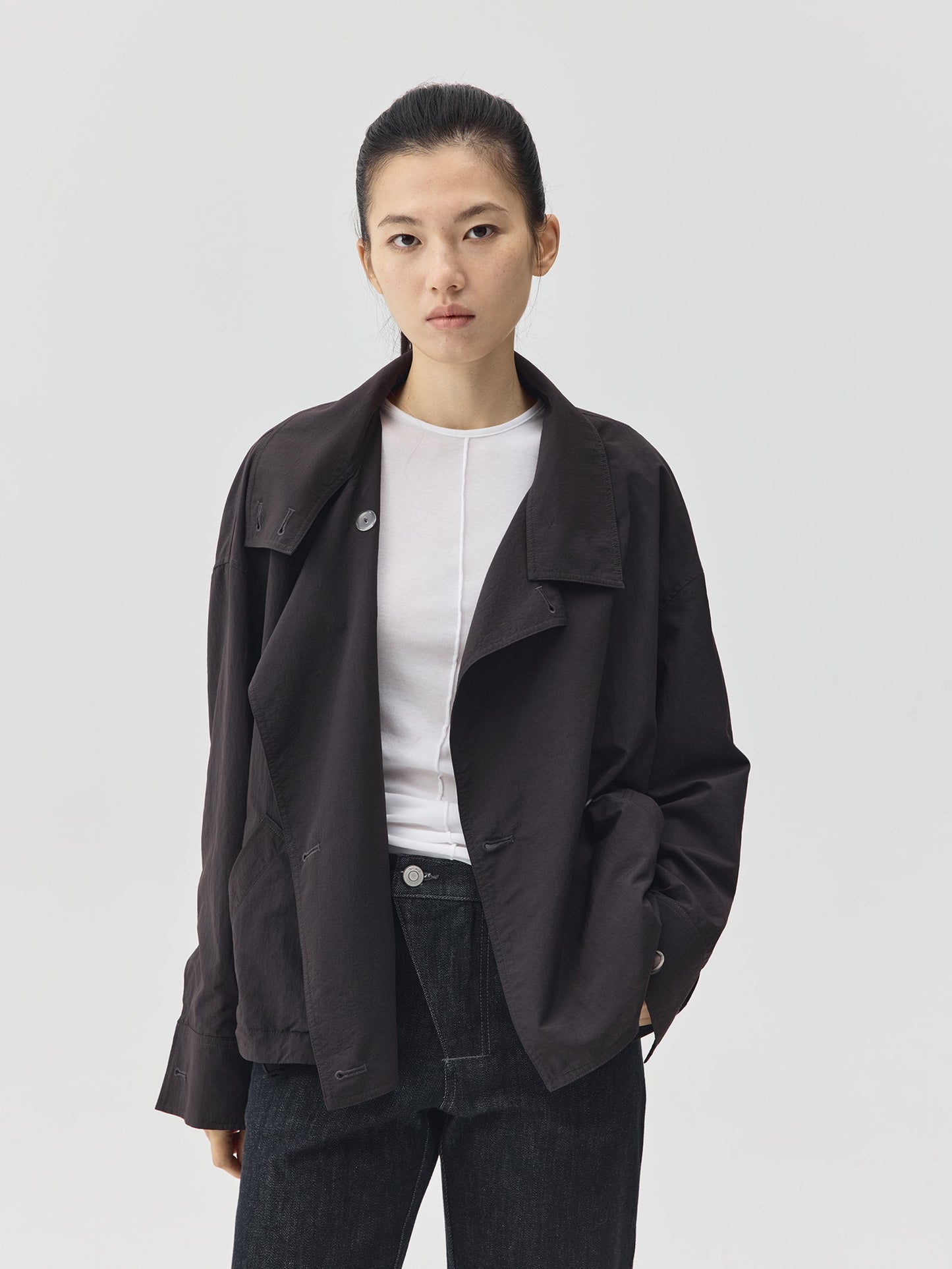 Double Breasted Cropped Jacket