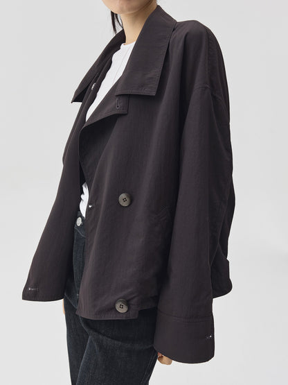 Double Breasted Cropped Jacket