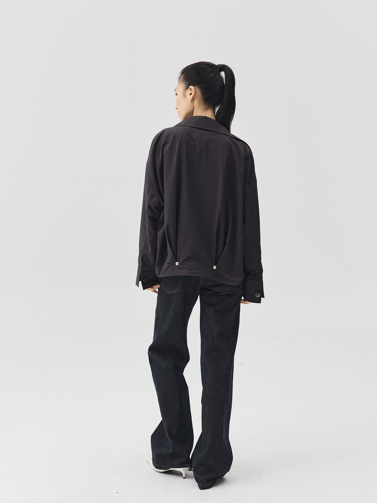 Double Breasted Cropped Jacket