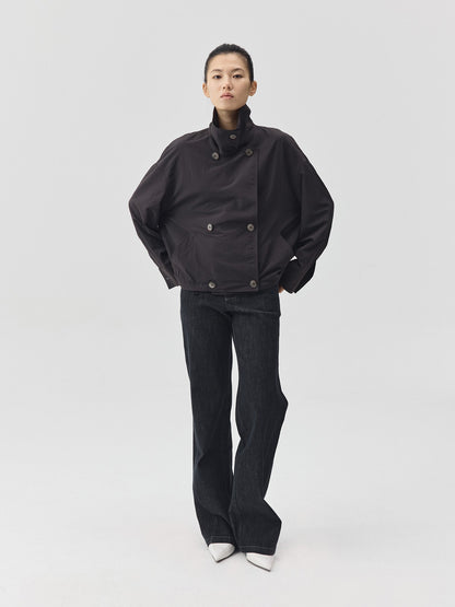 Double Breasted Cropped Jacket