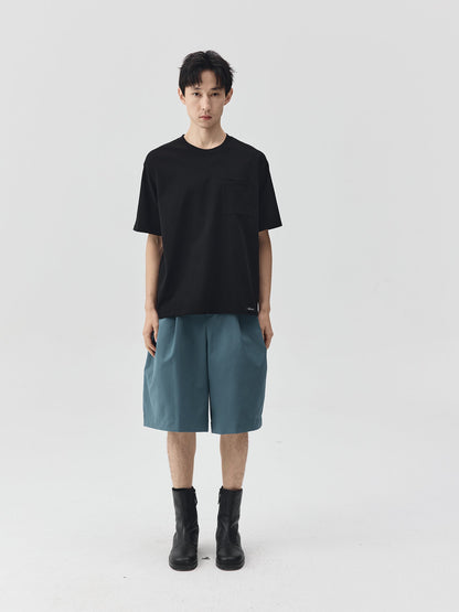 Solid Pocket Short-Sleeve T-Shirt