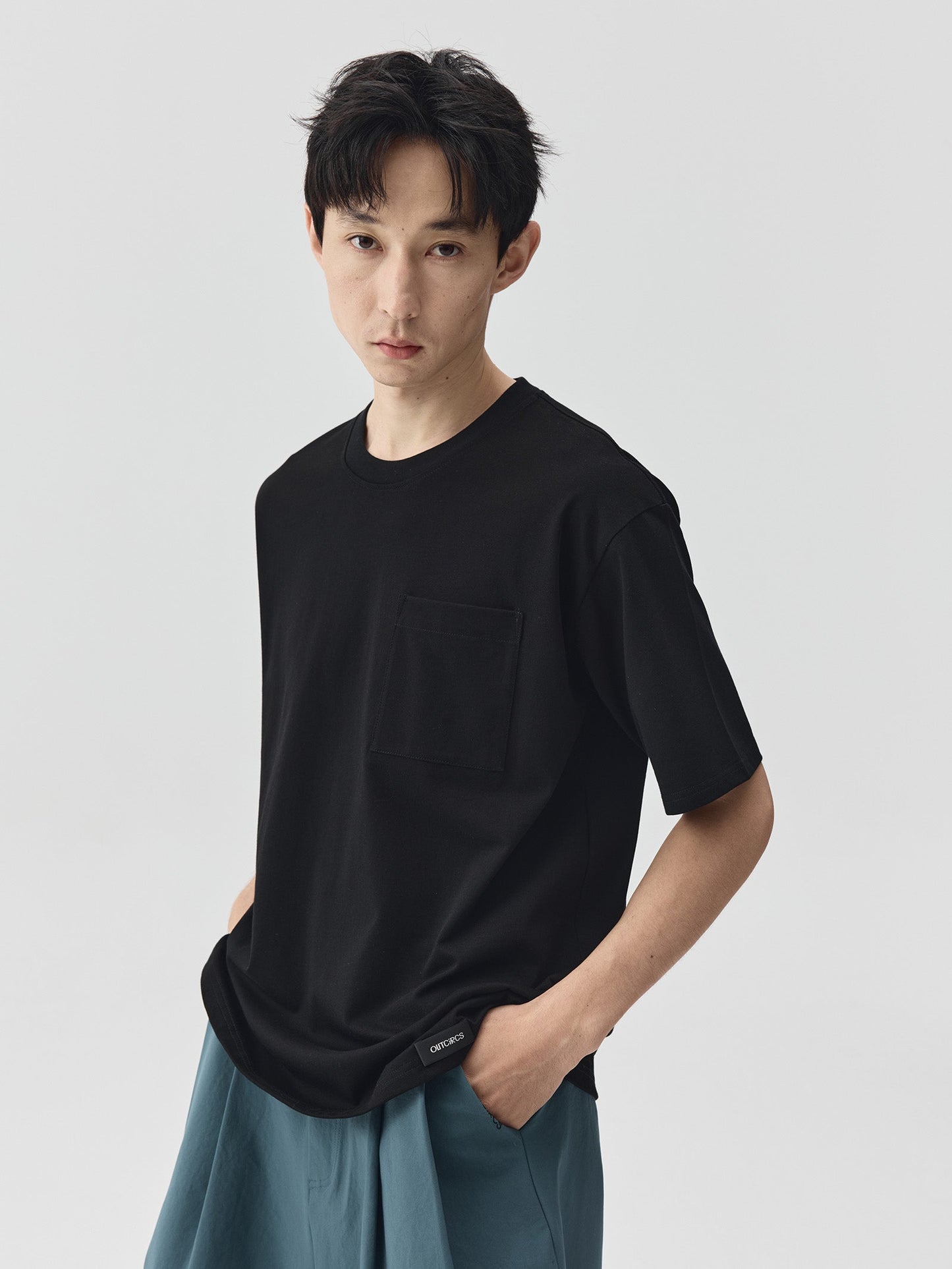 Solid Pocket Short-Sleeve T-Shirt