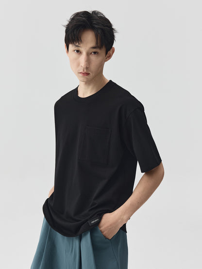 Solid Pocket Short-Sleeve T-Shirt