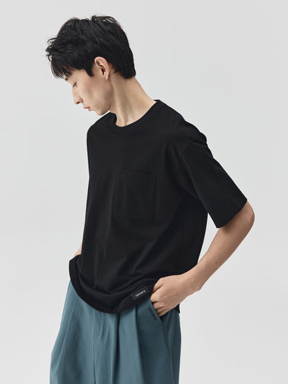 Solid Pocket Short-Sleeve T-Shirt