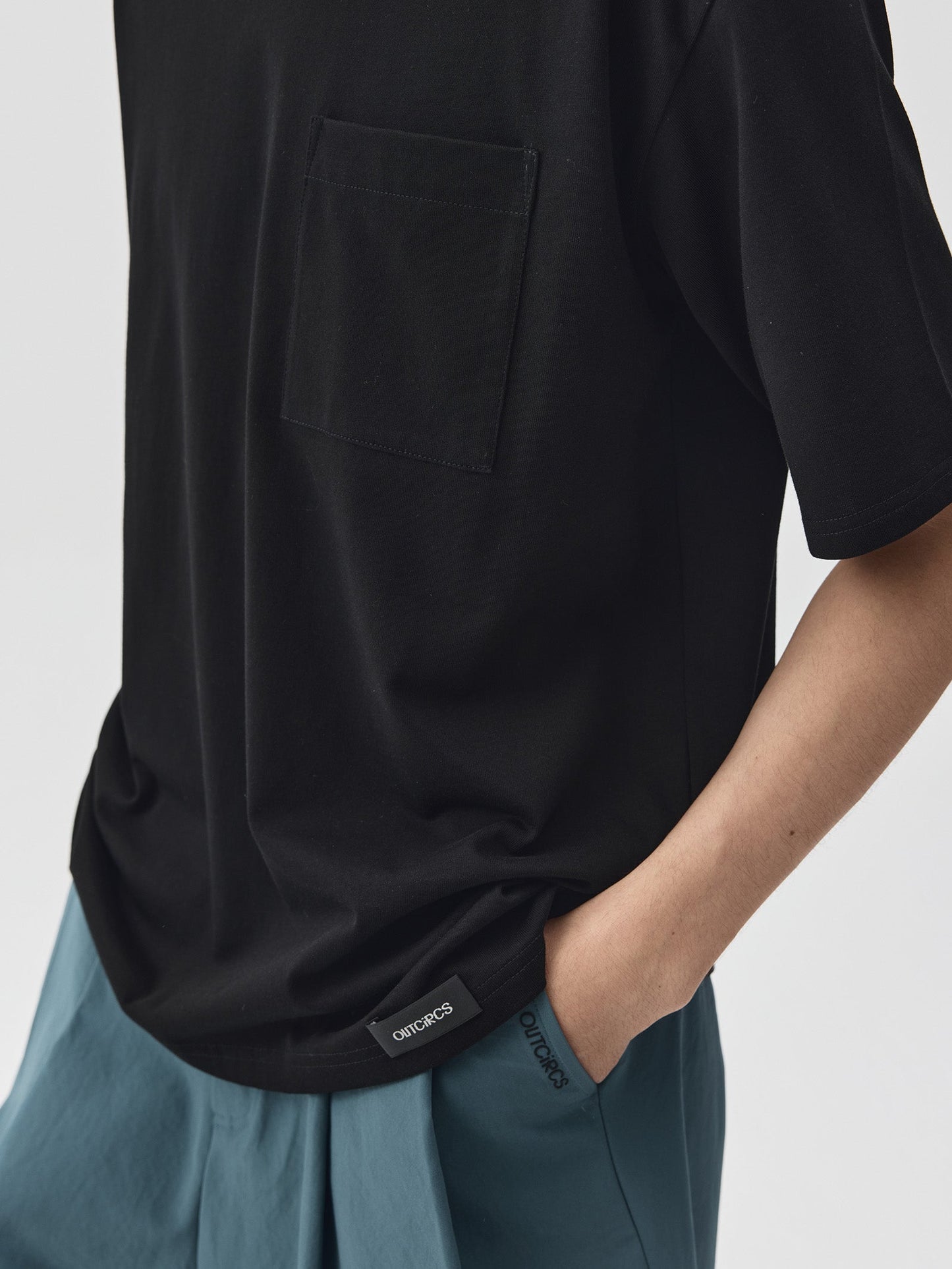 Solid Pocket Short-Sleeve T-Shirt
