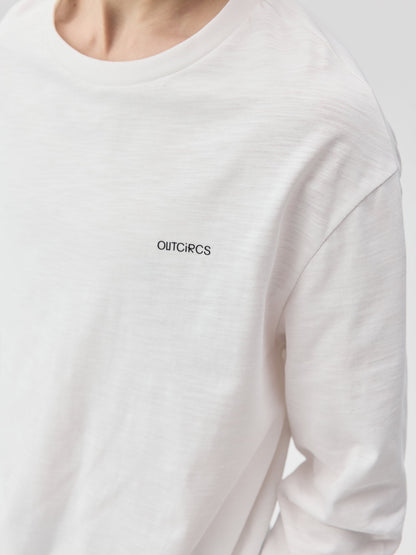 Slub Cotton Logo Long-Sleeve T-Shirt