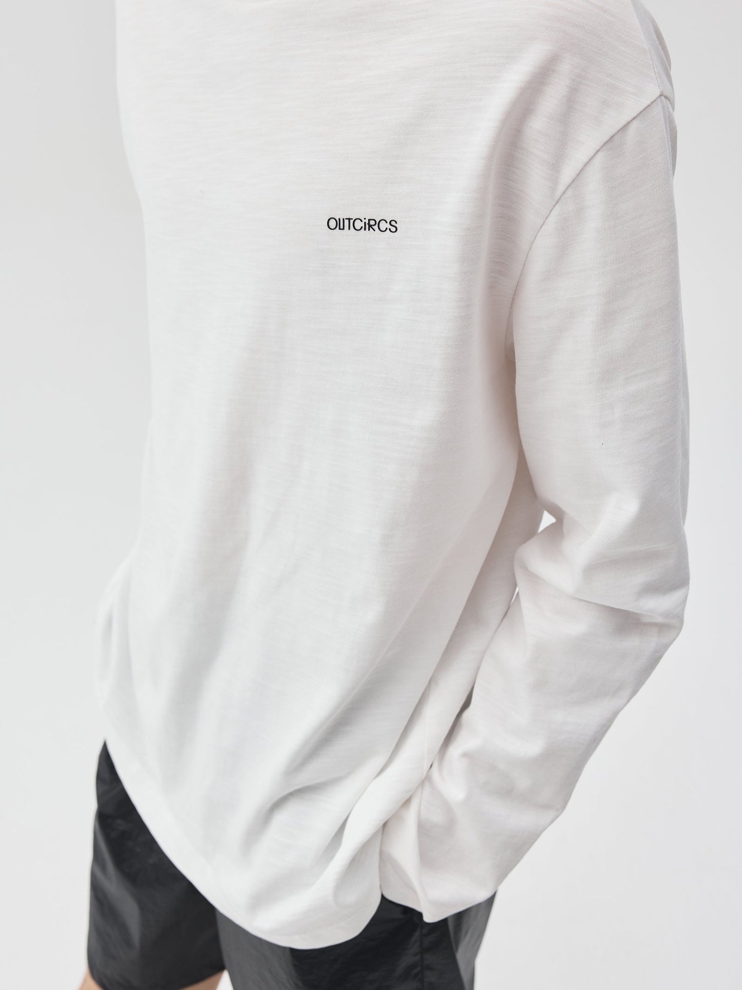 Slub Cotton Logo Long-Sleeve T-Shirt