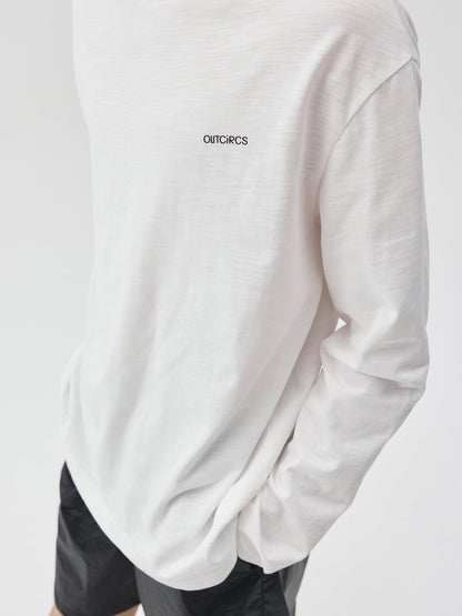 Slub Cotton Logo Long-Sleeve T-Shirt