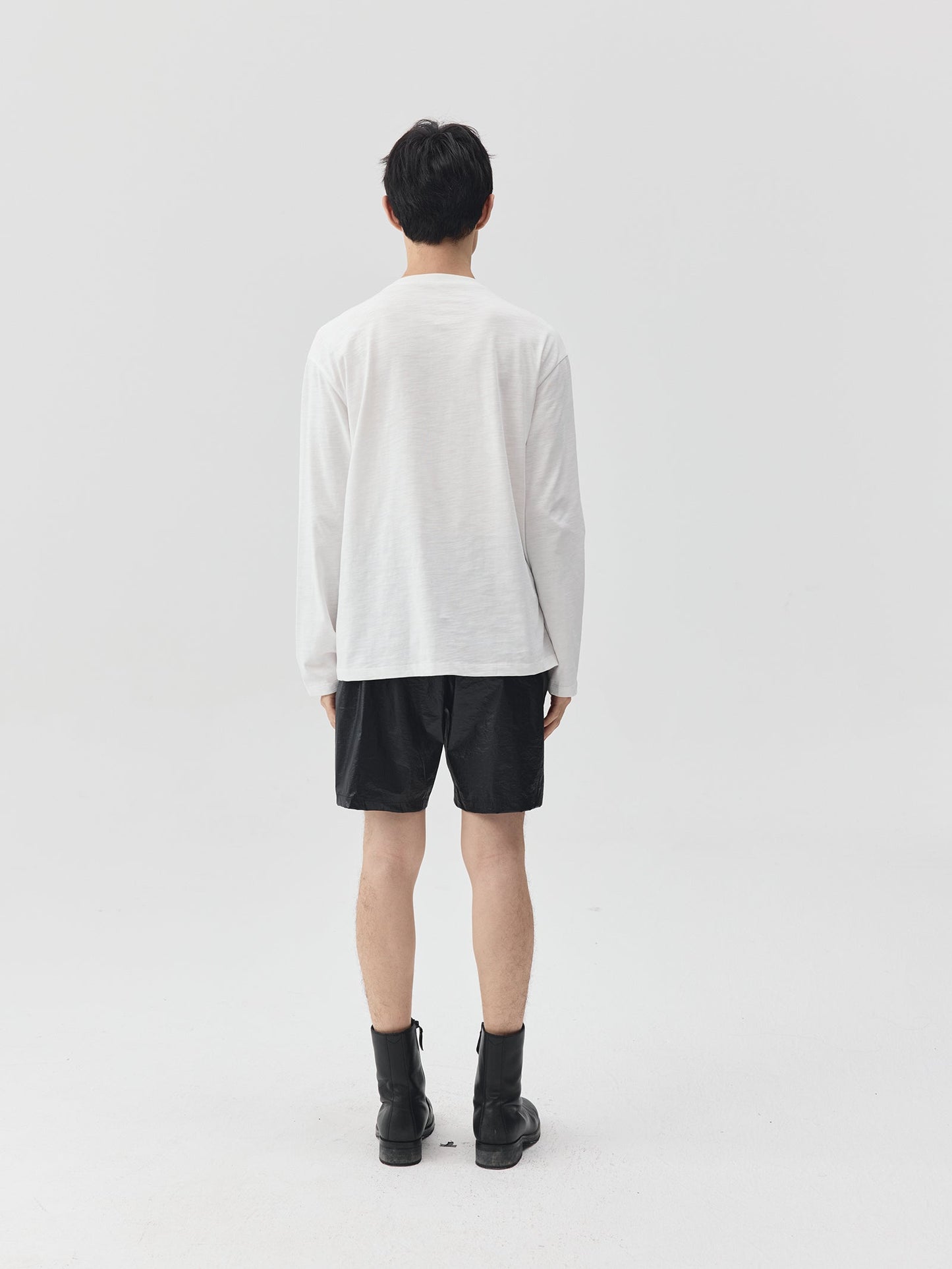 Slub Cotton Logo Long-Sleeve T-Shirt