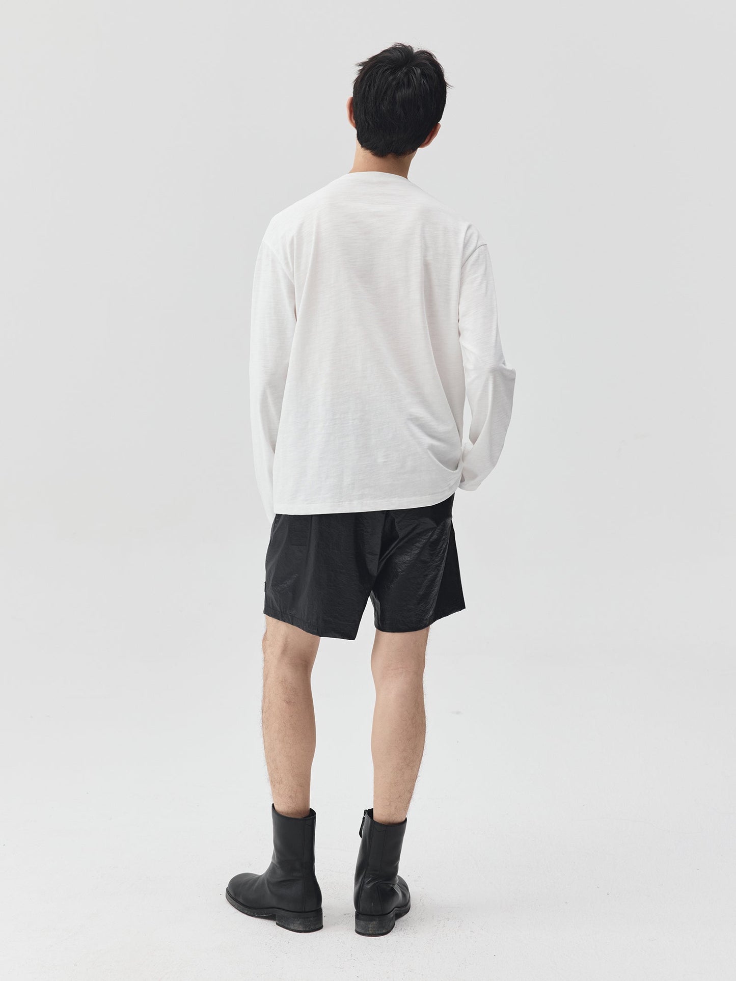 Slub Cotton Logo Long-Sleeve T-Shirt