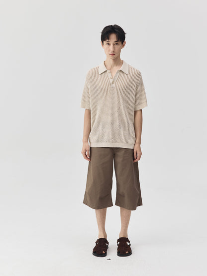 Knitted Polo Shirt