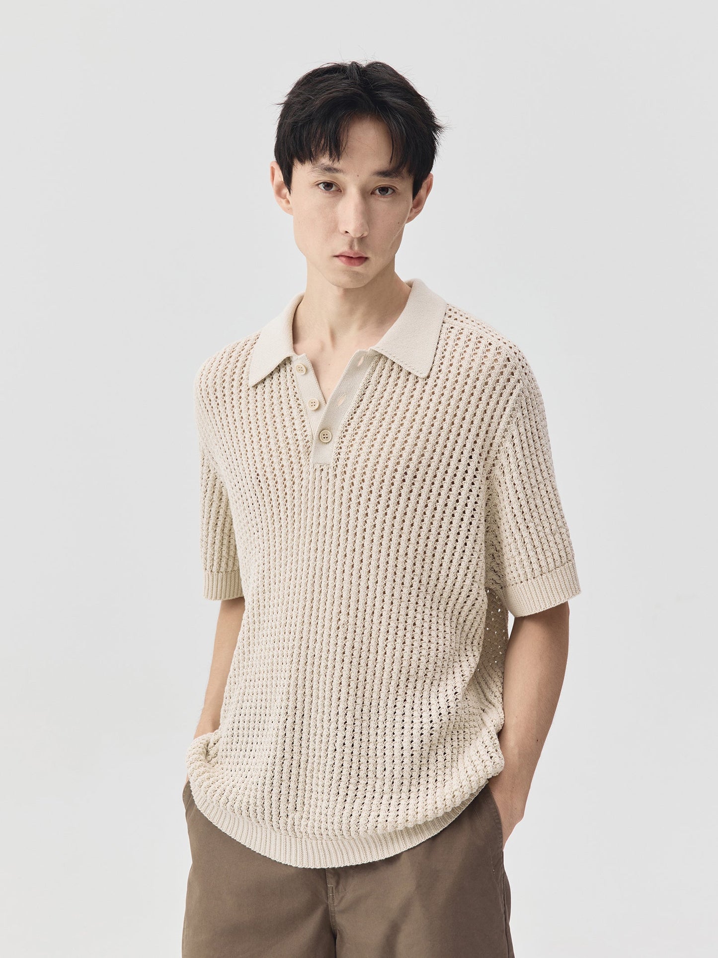 Knitted Polo Shirt