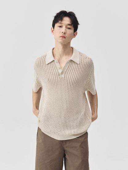 Knitted Polo Shirt