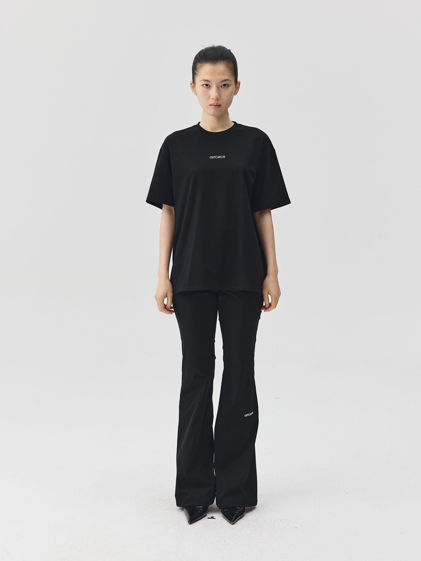 Slogan Print Boxy-Fit T-Shirt