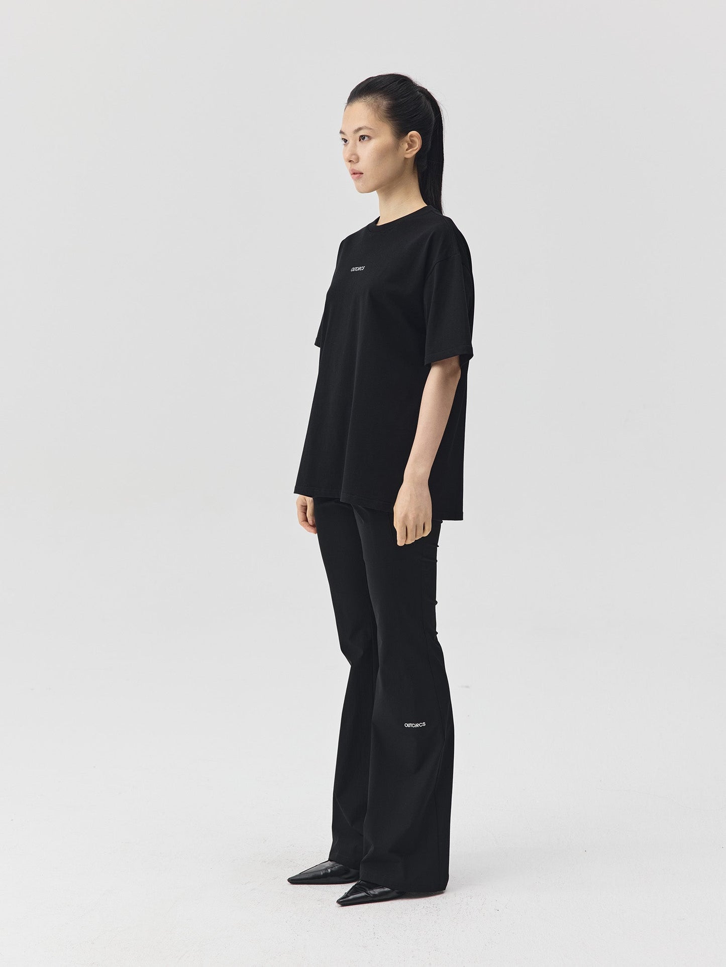 Slogan Print Boxy-Fit T-Shirt