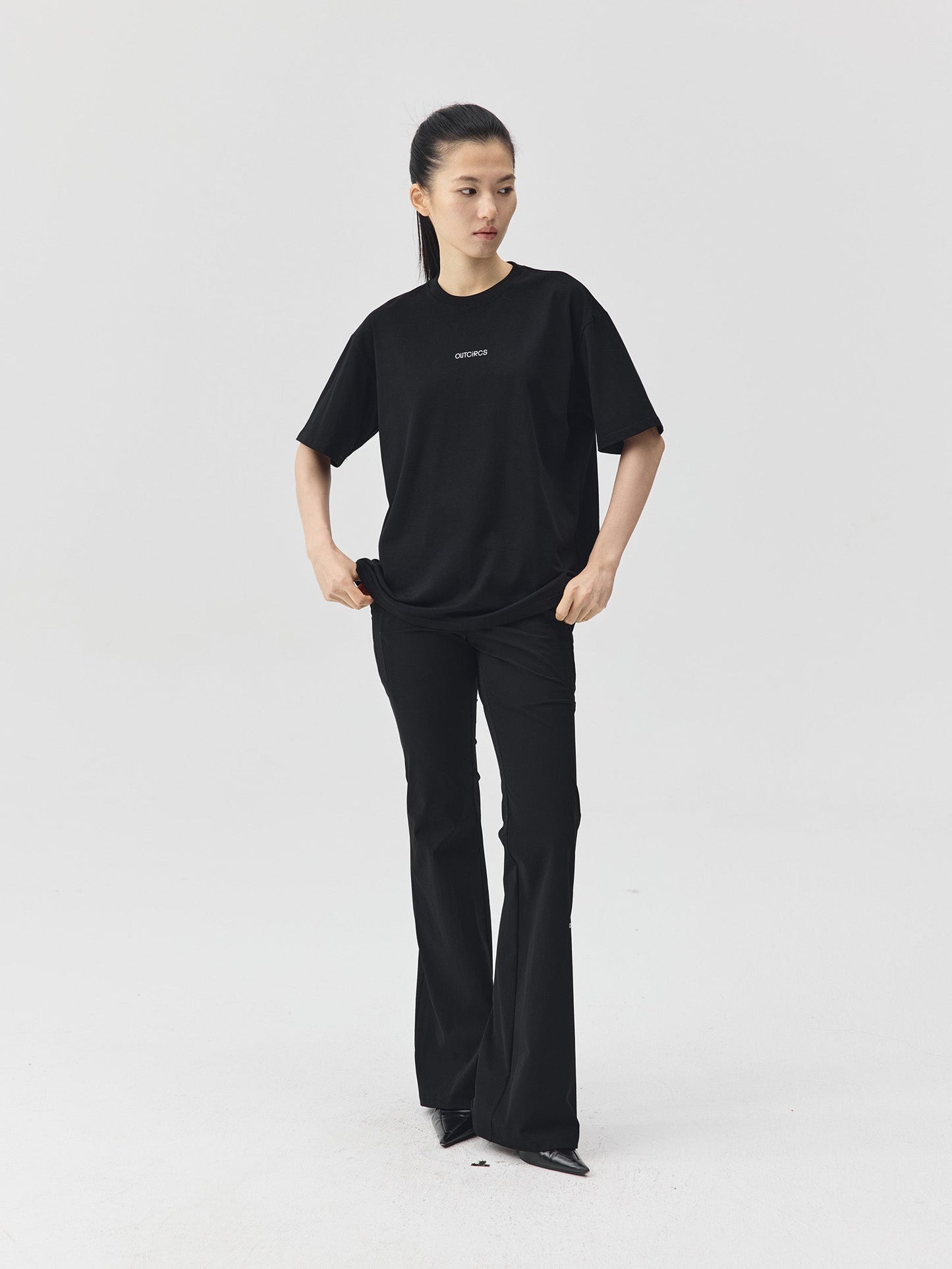 Slogan Print Boxy-Fit T-Shirt