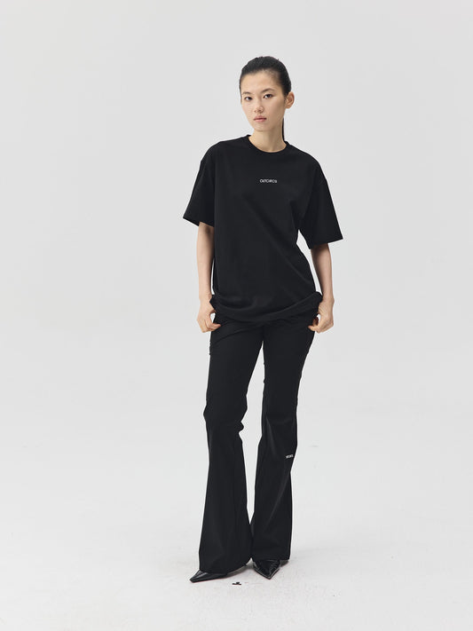 Slogan Print Boxy-Fit T-Shirt