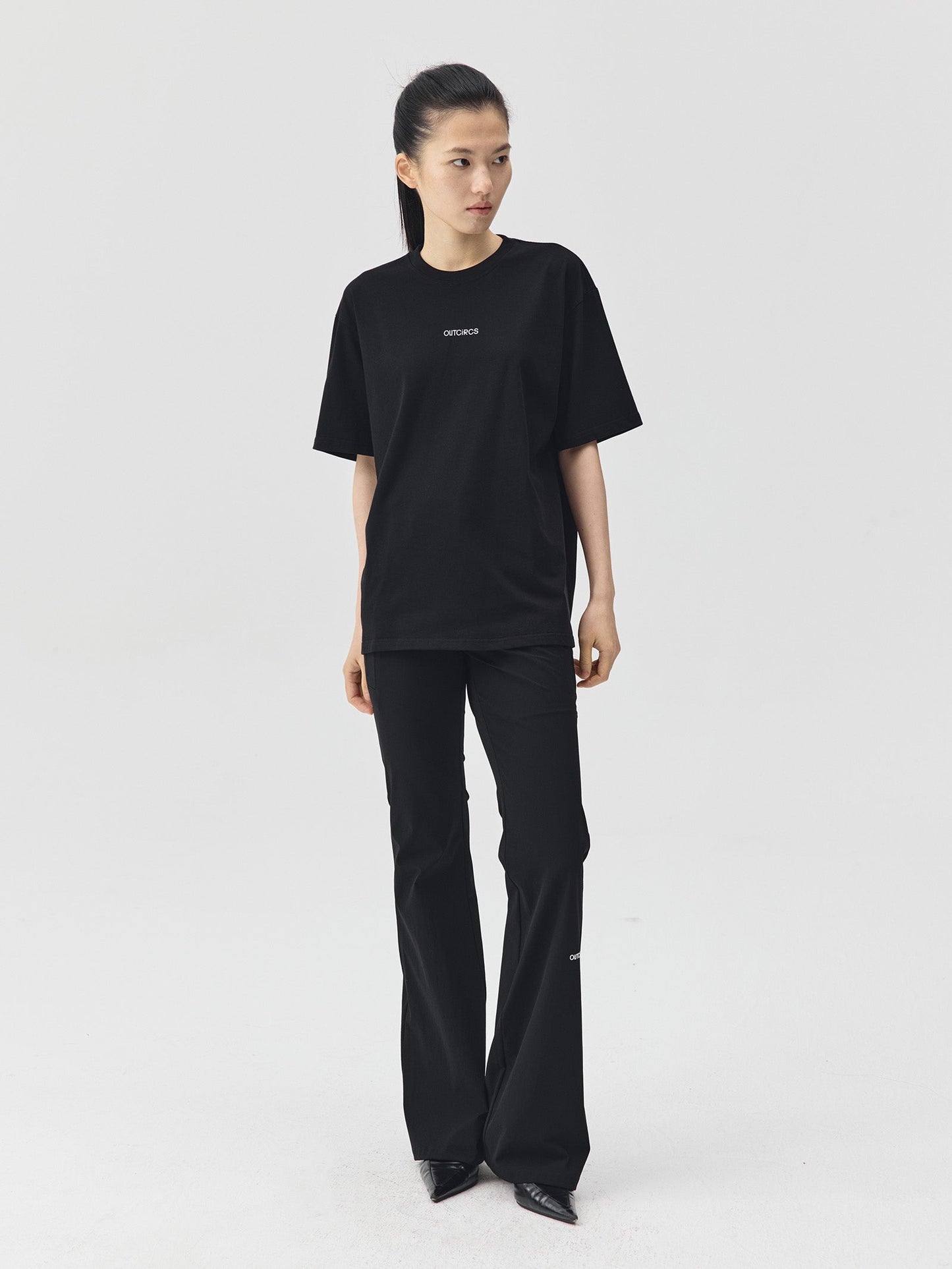 Slogan Print Boxy-Fit T-Shirt